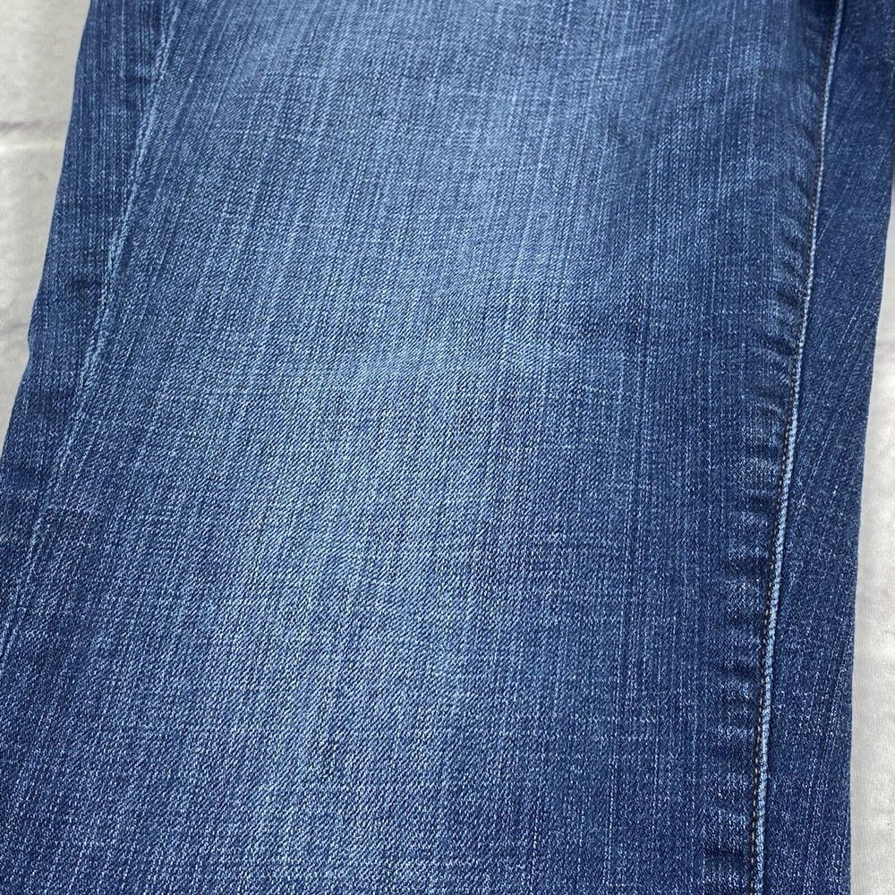 Eileen Fisher Womens Jeans Size 8 Organic Cotton Mid Rise Tapered Leg Med Blue - Picture 13 of 14